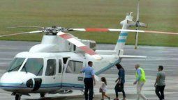 El helicóptero en el que viajaba Macri debió aterrizar de emergencia El helicóptero en el que viajaba Macri debió aterrizar de emergencia