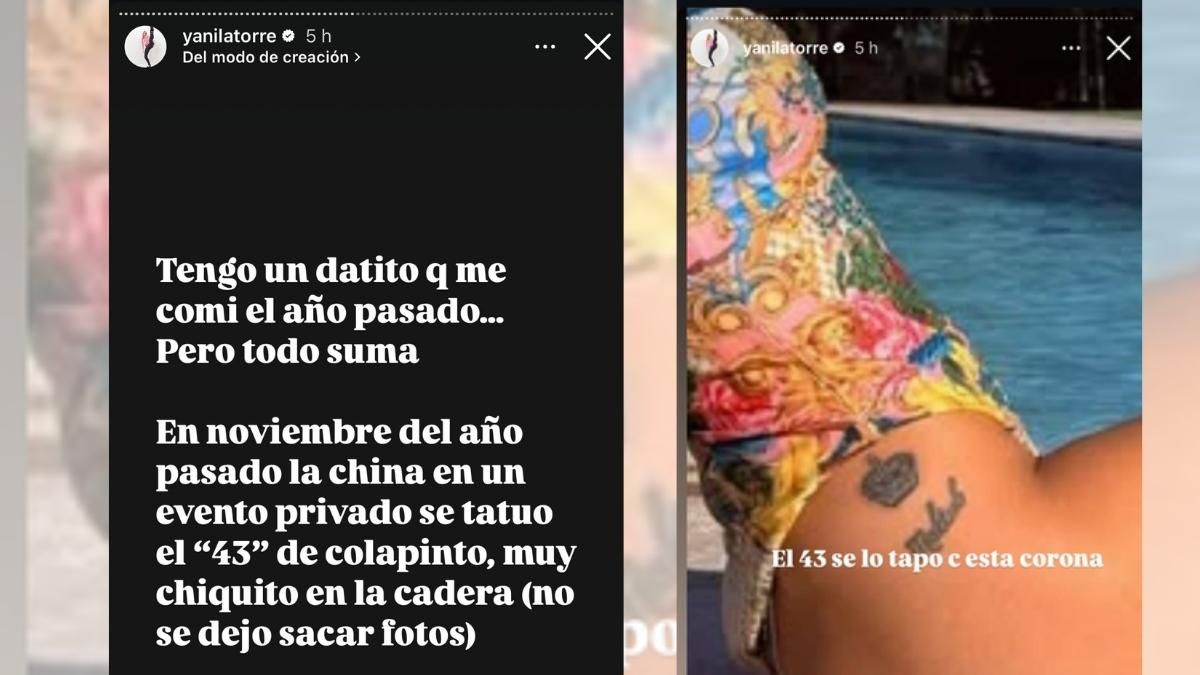 Yanina Latorre reveló información sobre un tatuaje de la China Suárez. Yanina Latorre reveló información sobre un tatuaje de la China Suárez.