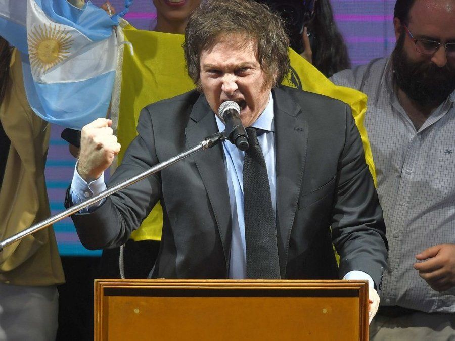 Javier Milei suele apelar a frases fuertes, estruendosas, alejadas de la diplomacia, aunque de a ratos se muestre calmo.