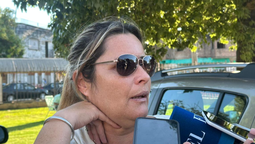 Valeria, tía de Felipe, uno de los heridos en el tiroteo en una escuela de San Cristóbal que se encuentra en el Hospital Alassia.