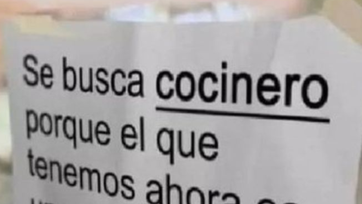 Un restaurante publicó una insólita propuesta laboral y se volvió viral: Se busca cocinero porque...