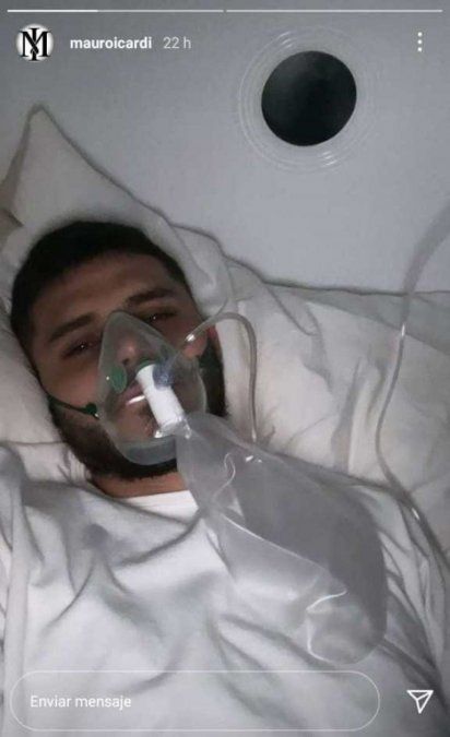 La historia de Instagram de Mauro Icardi que asustó a sus seguidores. 