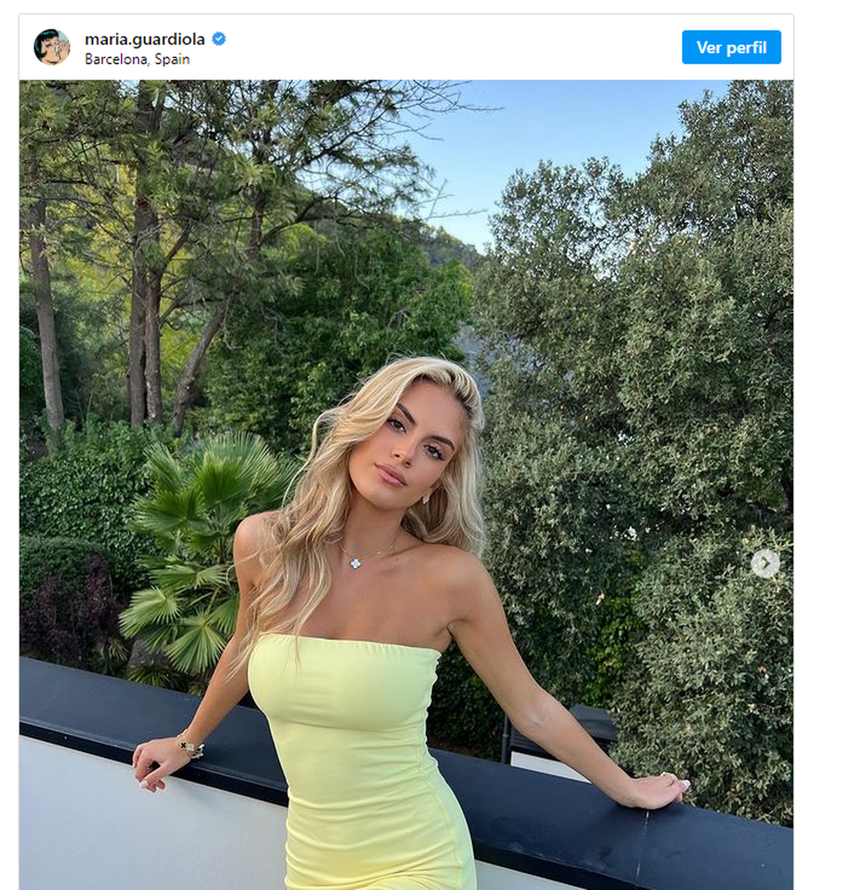 María Guardiola vive de su imagen personal. Con más de 500 mil seguidores en Instagram, la joven de 21 años se desempeña como influencer de manera profesional.