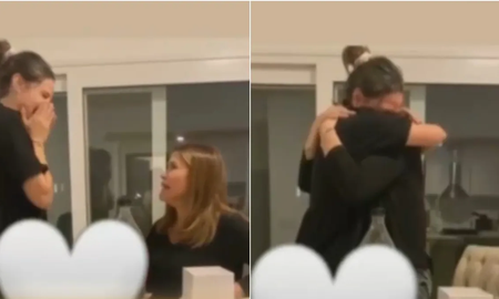 La emoción de Nazarena Vélez al enterarse del embarazo de Barbie. La emoción de Nazarena Vélez al enterarse del embarazo de Barbie.