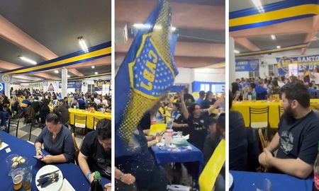 Los hinchas de Boca pintaron de azul y amarillo a Santa Fe con el festejo de la peña Osvaldo Potente Los hinchas de Boca pintaron de azul y amarillo a Santa Fe con el festejo de la peña Osvaldo Potente