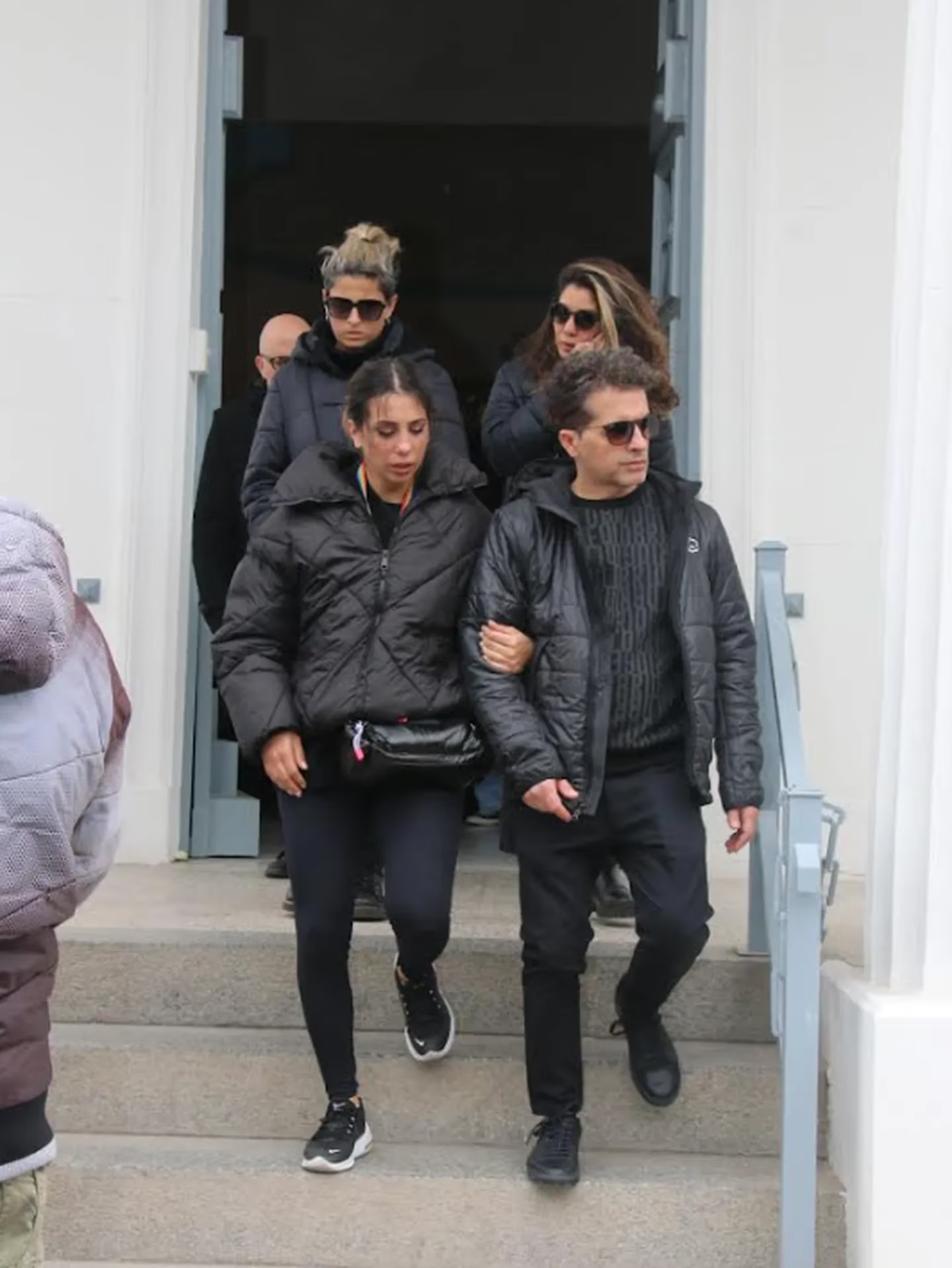 Ángel de Brito en el entierro de Silvina Luna. Ángel de Brito en el entierro de Silvina Luna.