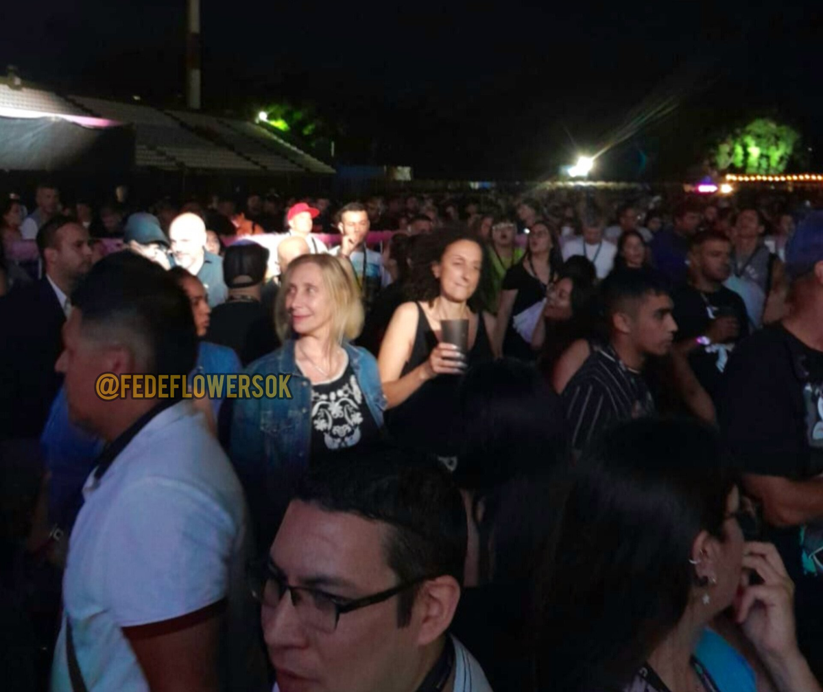 Karina Milei en el recital de Ulises Bueno. Karina Milei en el recital de Ulises Bueno.