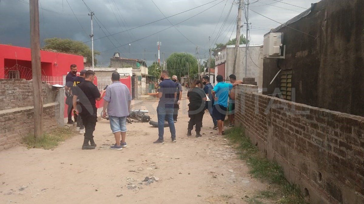 Peritos de la AIC en el lugar del hecho.&nbsp;