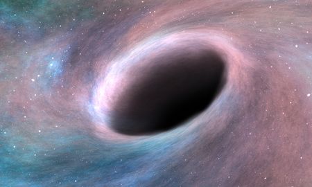 Un agujero negro es una región finita del espacio en cuyo interior existe una concentración de masa lo suficientemente elevada y densa como para generar un campo gravitatorio tal que ninguna partícula material, ni siquiera la luz, puede escapar de el. Un agujero negro es una región finita del espacio en cuyo interior existe una concentración de masa lo suficientemente elevada y densa como para generar un campo gravitatorio tal que ninguna partícula material, ni siquiera la luz, puede escapar de el.