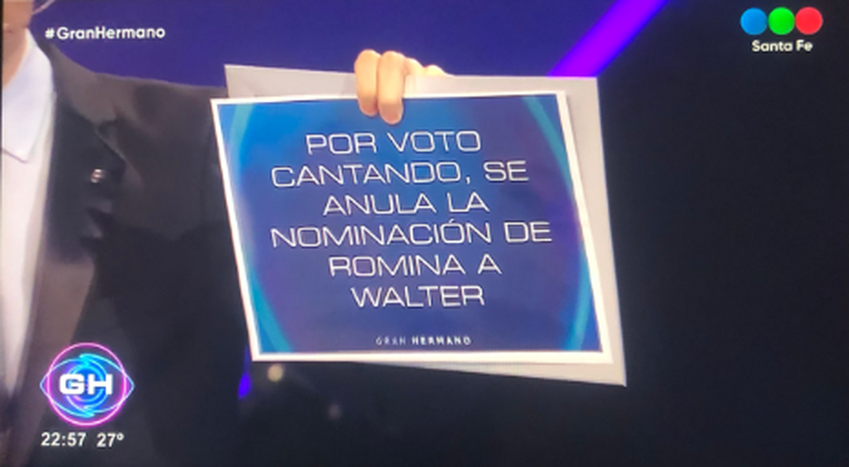 Gran Hermano decidió anular un voto de Romina hacia Alfa por considerarlo voto cantado.