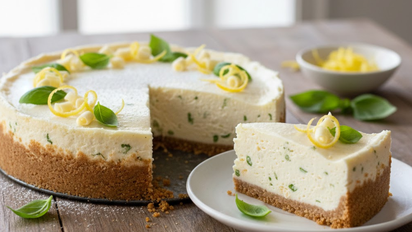 Cheesecake de chocolate blanco y limón con albahaca: receta fácil con 6 ingredientes y listo en 30 minutos