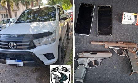 lo buscaban en santa fe por golpear a su pareja, lo detuvieron y le encontraron dos armas en la camioneta lo buscaban en santa fe por golpear a su pareja, lo detuvieron y le encontraron dos armas en la camioneta