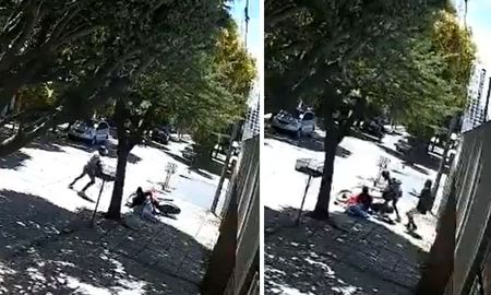 El vecino intervino para proteger a la joven durante el intento de robo. El vecino intervino para proteger a la joven durante el intento de robo.