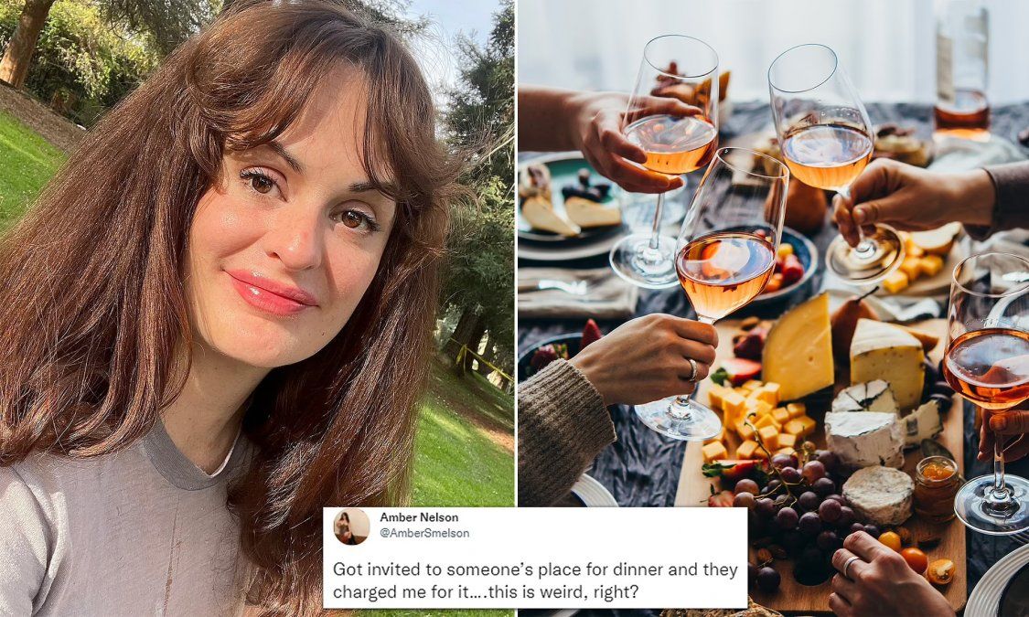 Sus amigos la invitaron a comer a su casa