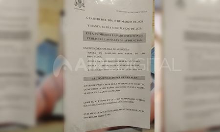Se restringe el ingreso del público a las audiencias Se restringe el ingreso del público a las audiencias