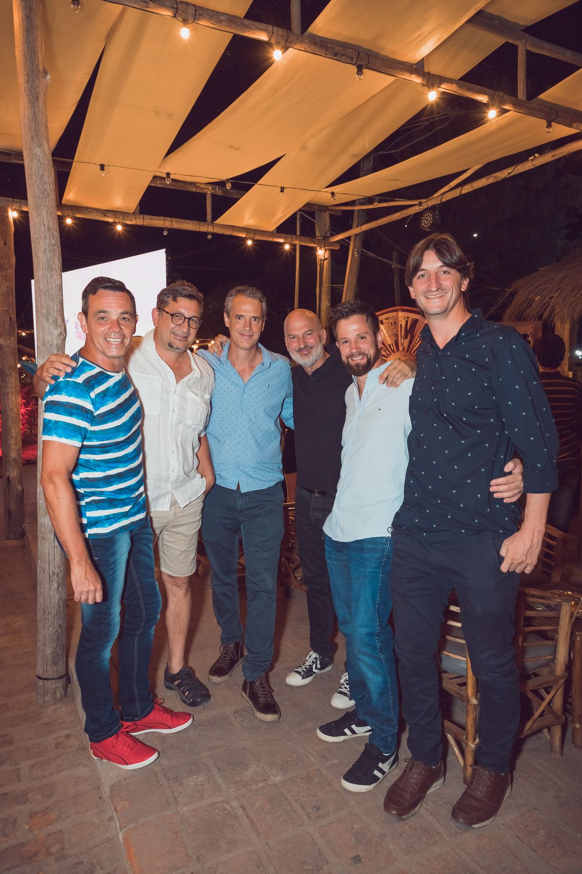 De izquierda a derecha: Julio Cantero, Germán de los Santos, Gastón Neffen, Andrés Repetto, Roberto Almitrani e Hipólito Ruiz.