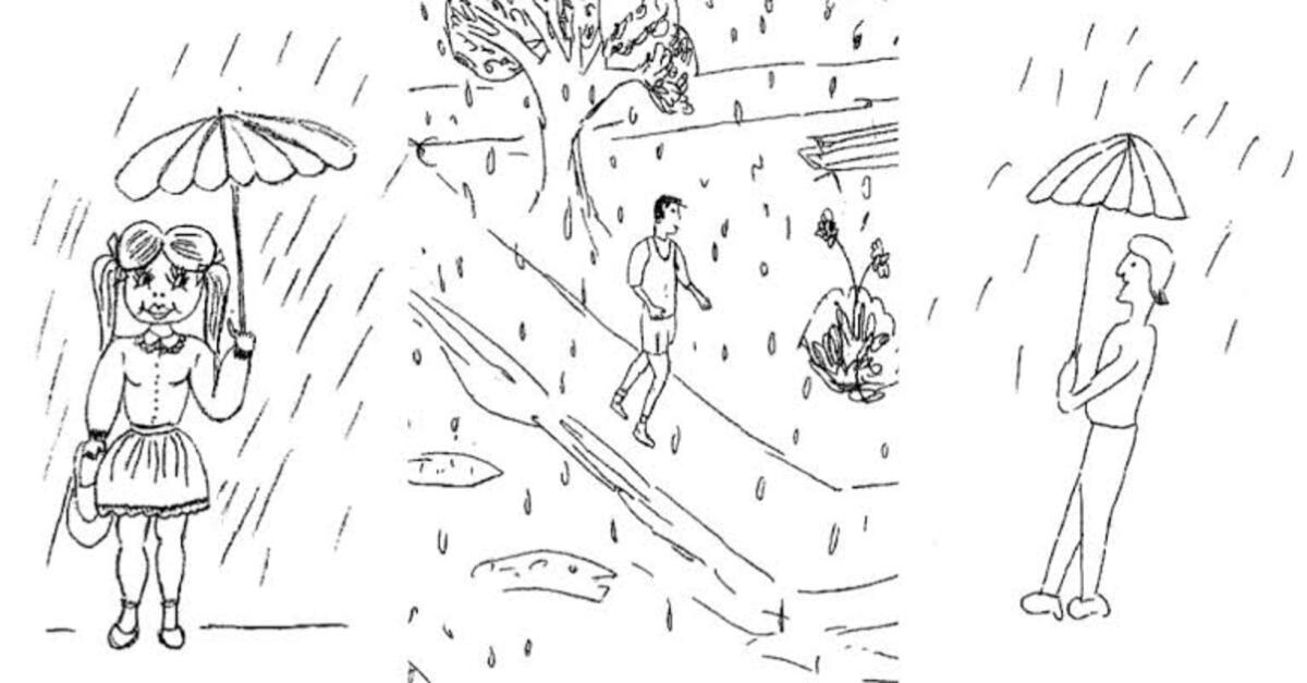 A través del dibujo de una persona bajo la lluvia, se busca identificar características de la personalidad del candidato. A través del dibujo de una persona bajo la lluvia, se busca identificar características de la personalidad del candidato.