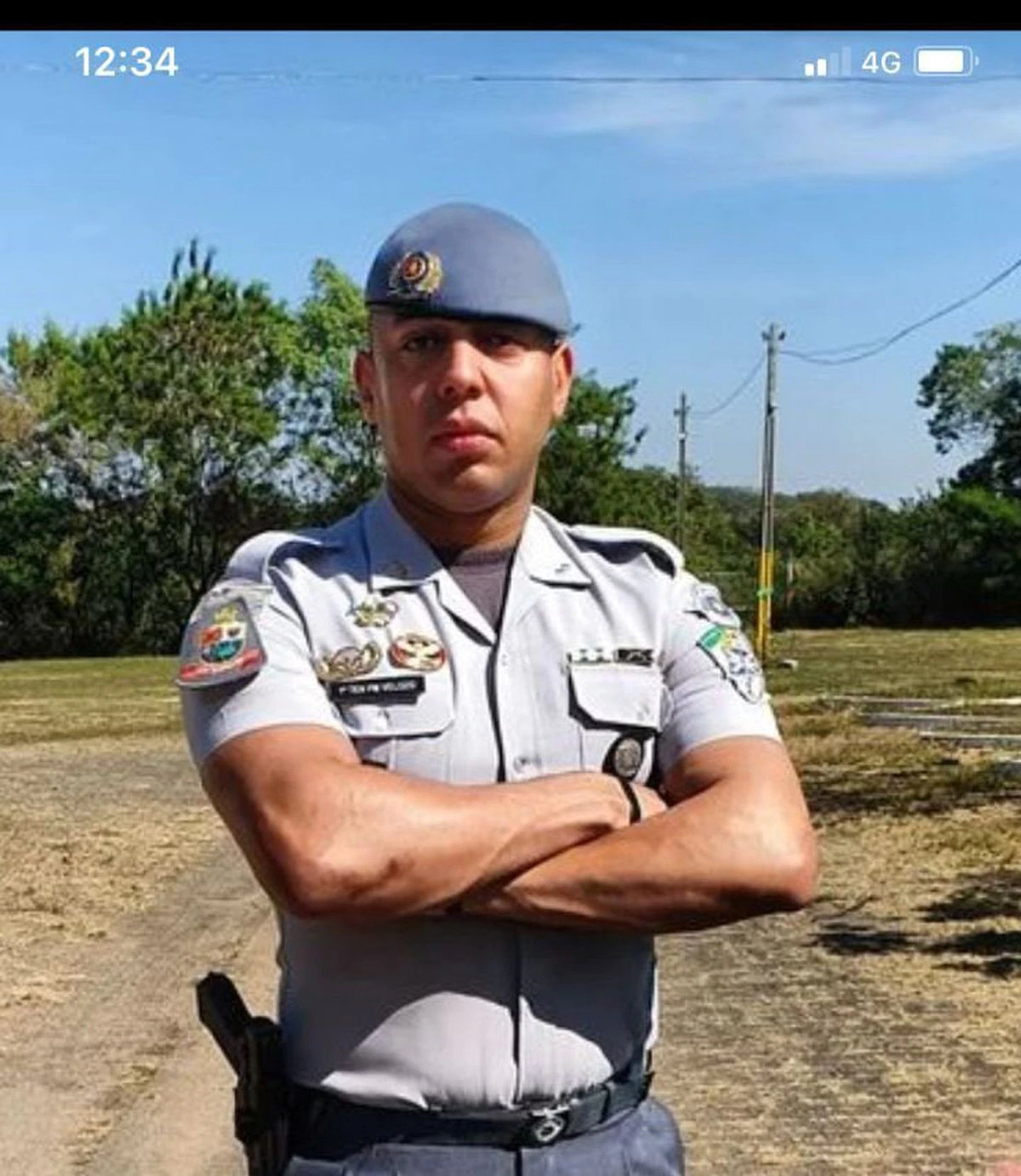 El teniente Henrique Otavio Oliveira Velozo, oficial de la Policía Militarizada de Sao Paulo es el principal sospechoso de la muerte del campeón de jiu jitsu. (Instagram)