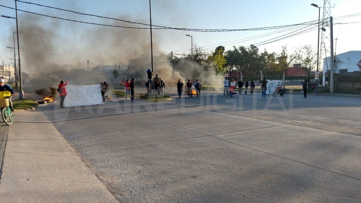 Manifestación de vecinos del barrio Estanislao López