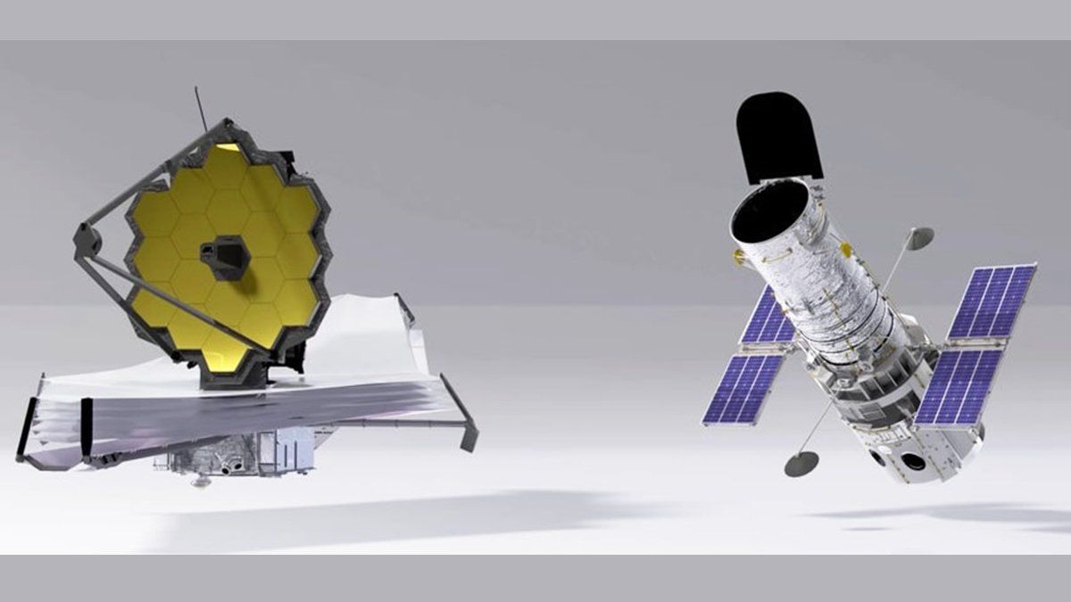 El James Webb y el Hubble.