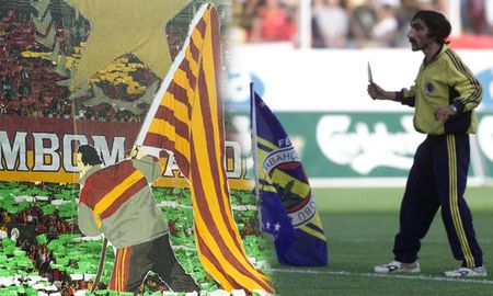 Rambo Okan plantó una bandera del Fenerbahçe en pleno estadio del Galatasaray, como venganza por algo similar ocurrido tiempo atrás. Una de las tantas historias del clásico de Turquía. Rambo Okan plantó una bandera del Fenerbahçe en pleno estadio del Galatasaray, como venganza por algo similar ocurrido tiempo atrás. Una de las tantas historias del clásico de Turquía.