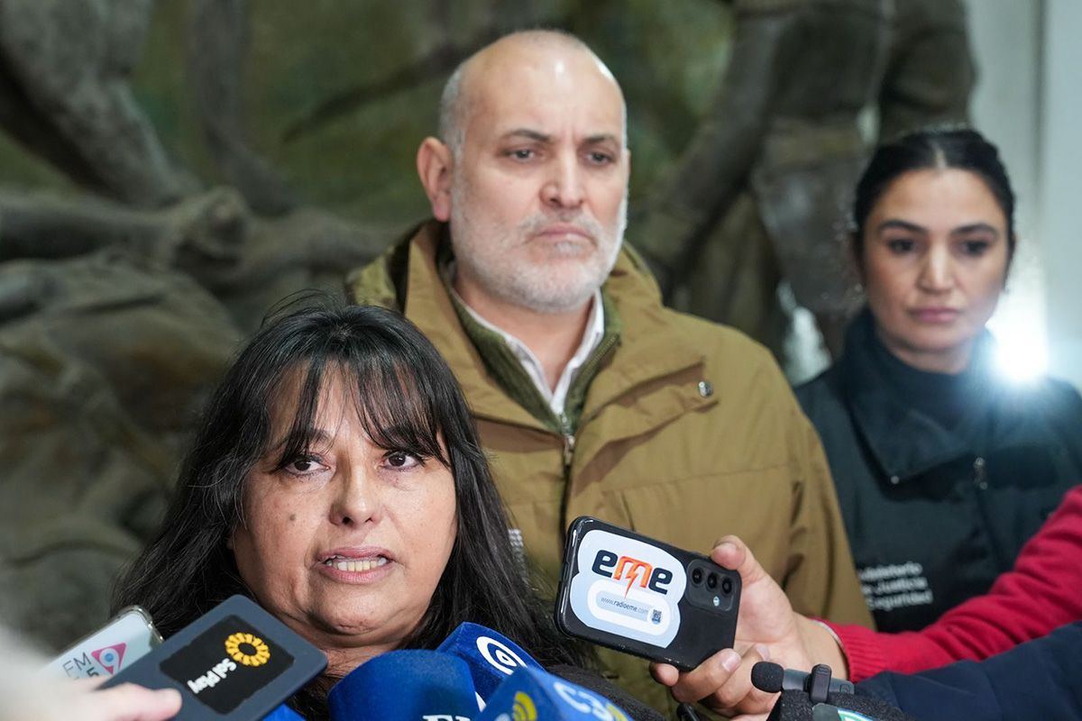 Alejandra Carrizo, coordinadora de la PDI, junto a SebastiánMontenotte, subsecretario de Análisis Criminal de la provincia de Santa Fe.