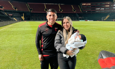 Facundo Farías junto a su pareja Angi Olivera, en el Brigadier López. Facundo Farías junto a su pareja Angi Olivera, en el Brigadier López.