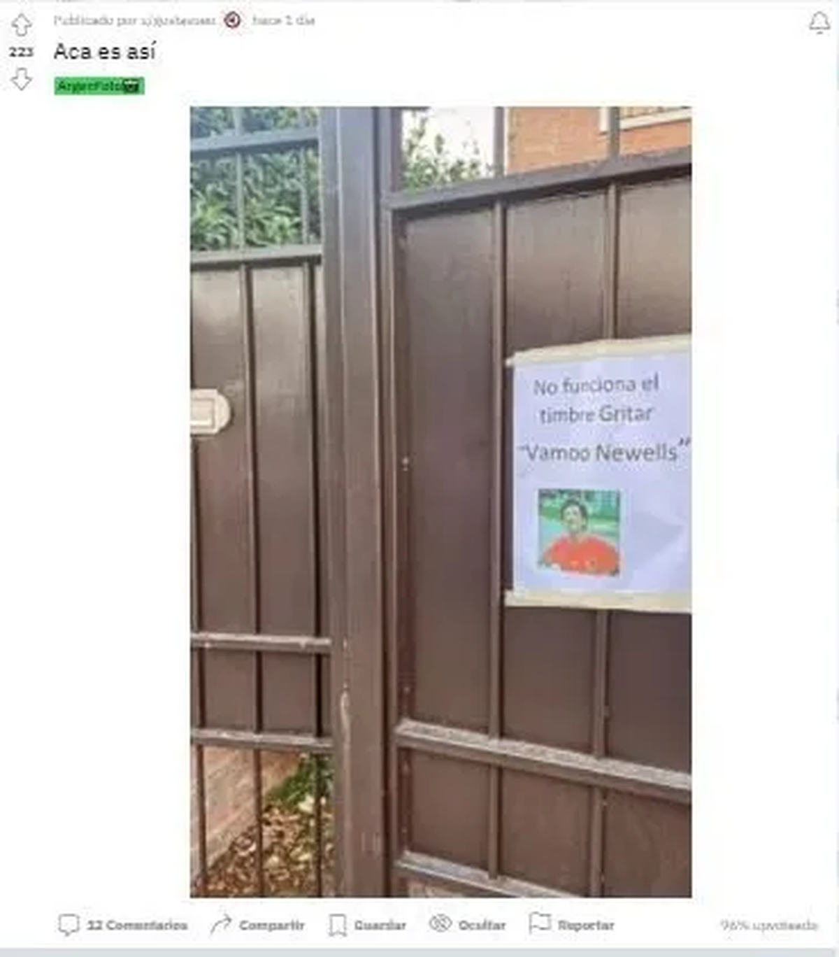 La publicaci&oacute;n viral en Reddit.