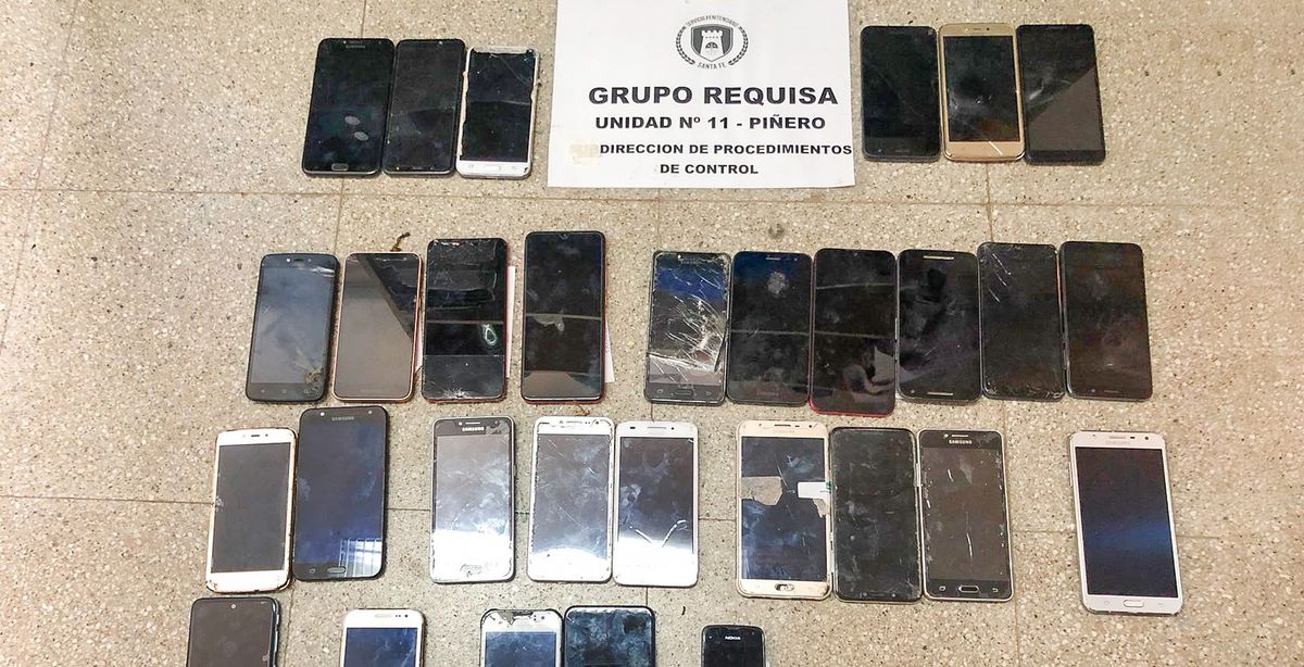 Los celulares fueron puestos a disposición de la Justicia. 