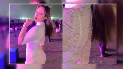 La joven subió la publicación a Twitter y se volvió viral por la pose en la que estaba.