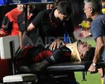 Javier Toledo recibió un codazo en el rostro y tuvo que salir de la cancha. Javier Toledo recibió un codazo en el rostro y tuvo que salir de la cancha.