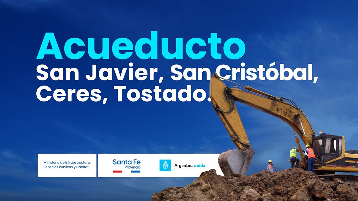 El gobernador de la provincia de Santa Fe, Omar Perotti, encabezará este viernes, a las 11:30, la licitación del “Acueducto San Javier, San Cristóbal, Ceres, Tostado”.