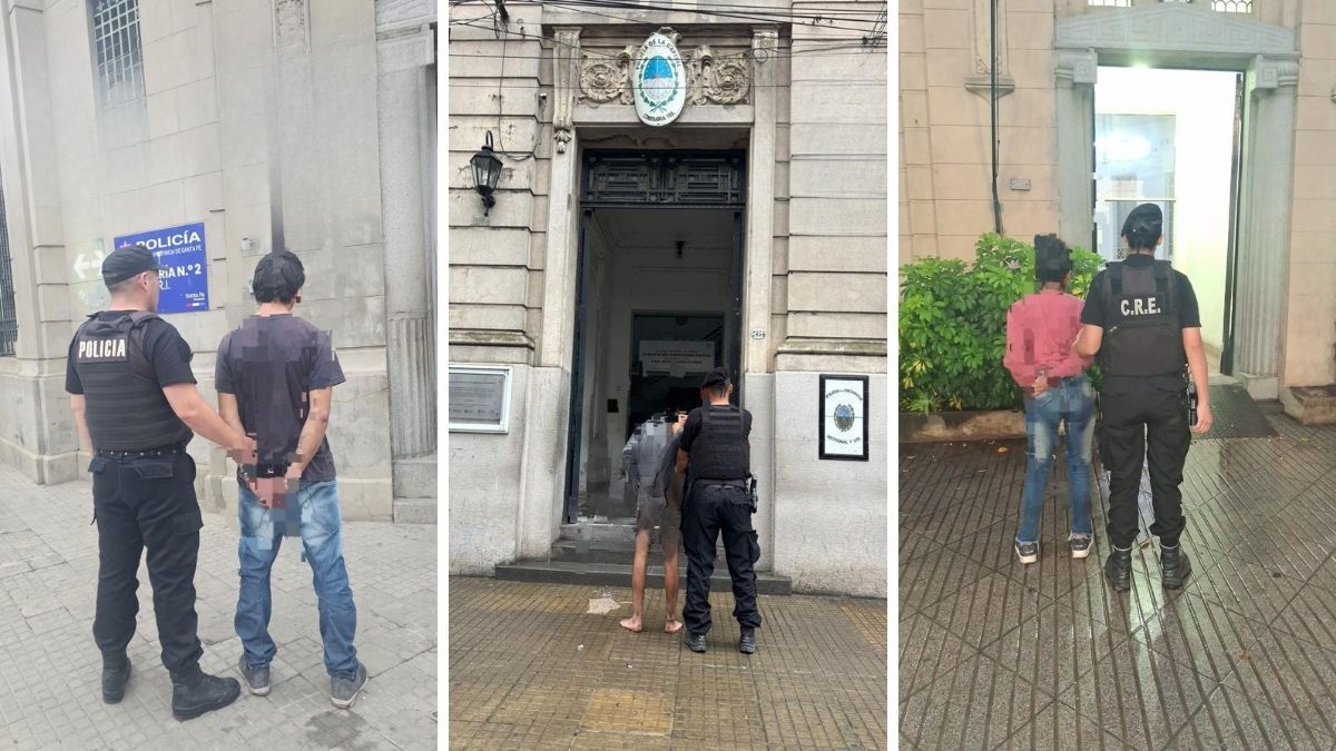 La policía detuvo a cinco personas en diferentes operativos.