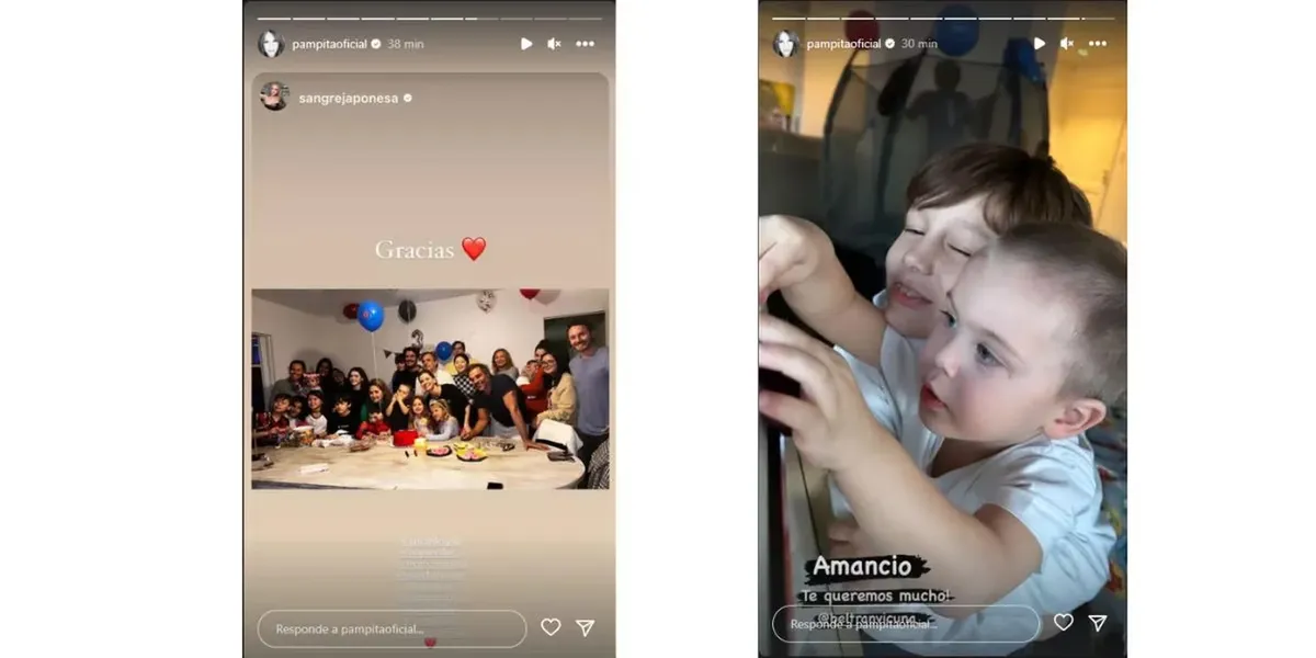 La China Suárez y Pampita juntas en familia. La China Suárez y Pampita juntas en familia.