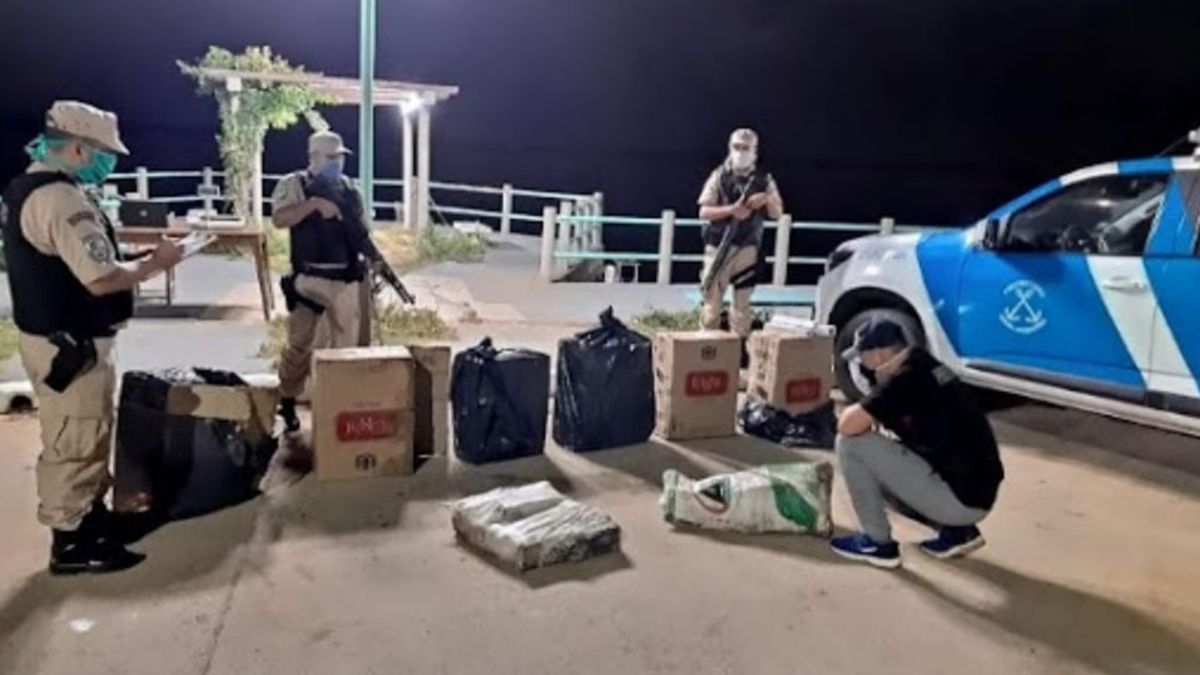 El cargamento que fue secuestrado por personal de la fuerza federal.&nbsp;