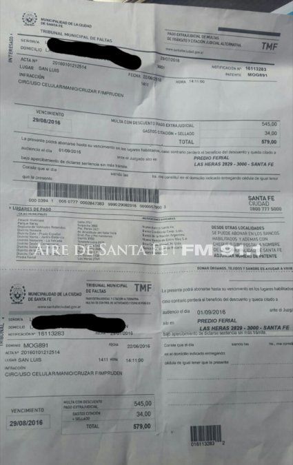 Una más y van…: multa en una dirección que no existe