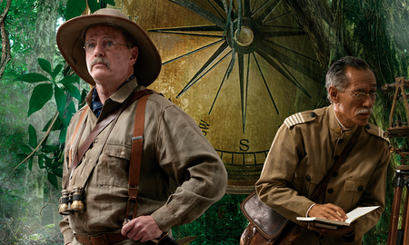 El Huésped Americano es una miniserie de cuatro episodios, dirigida por Bruno Barreto, reconstruye la expedición a Brasil del entonces expresidente estadounidense Theodore Roosevelt en 1914, junto a Cândido Rondon. El Huésped Americano es una miniserie de cuatro episodios, dirigida por Bruno Barreto, reconstruye la expedición a Brasil del entonces expresidente estadounidense Theodore Roosevelt en 1914, junto a Cândido Rondon.
