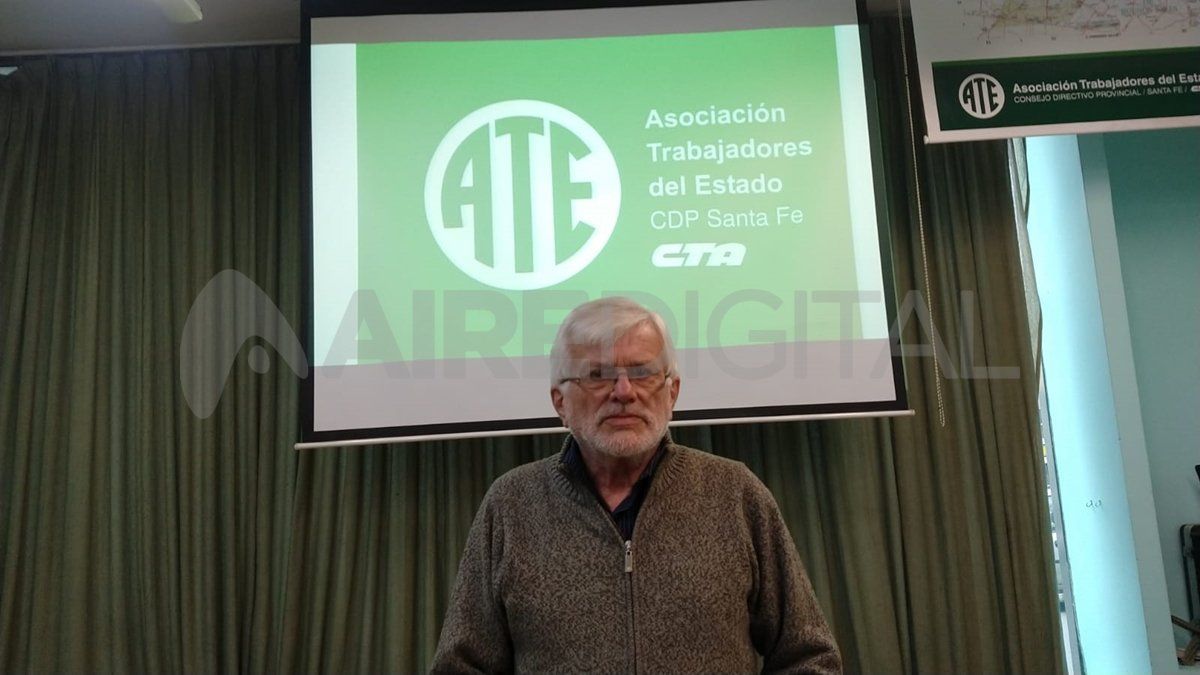 Jorge Hoffmann, secretario General de ATE, pidió al gobierno que adelante los tramos de pagos acordados en paritarias.