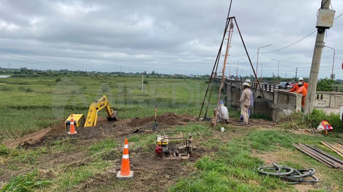 El nuevo Puente Santa Fe - Santo Tomé avanza a buen ritmo