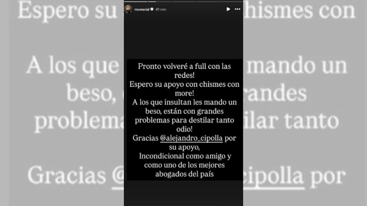 Morena también utilizó sus redes para responder a las críticas que recibe por su encarcelamiento. Morena también utilizó sus redes para responder a las críticas que recibe por su encarcelamiento.
