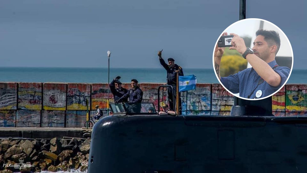 Gastón Piccioni tomó las últimas fotos del ARA San Juan antes que desaparezca
