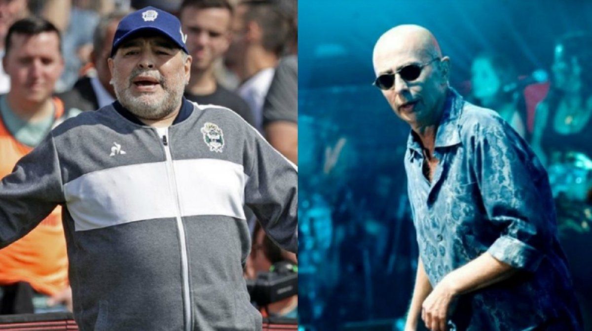 El curioso regalo del Indio Solari a Diego Maradona