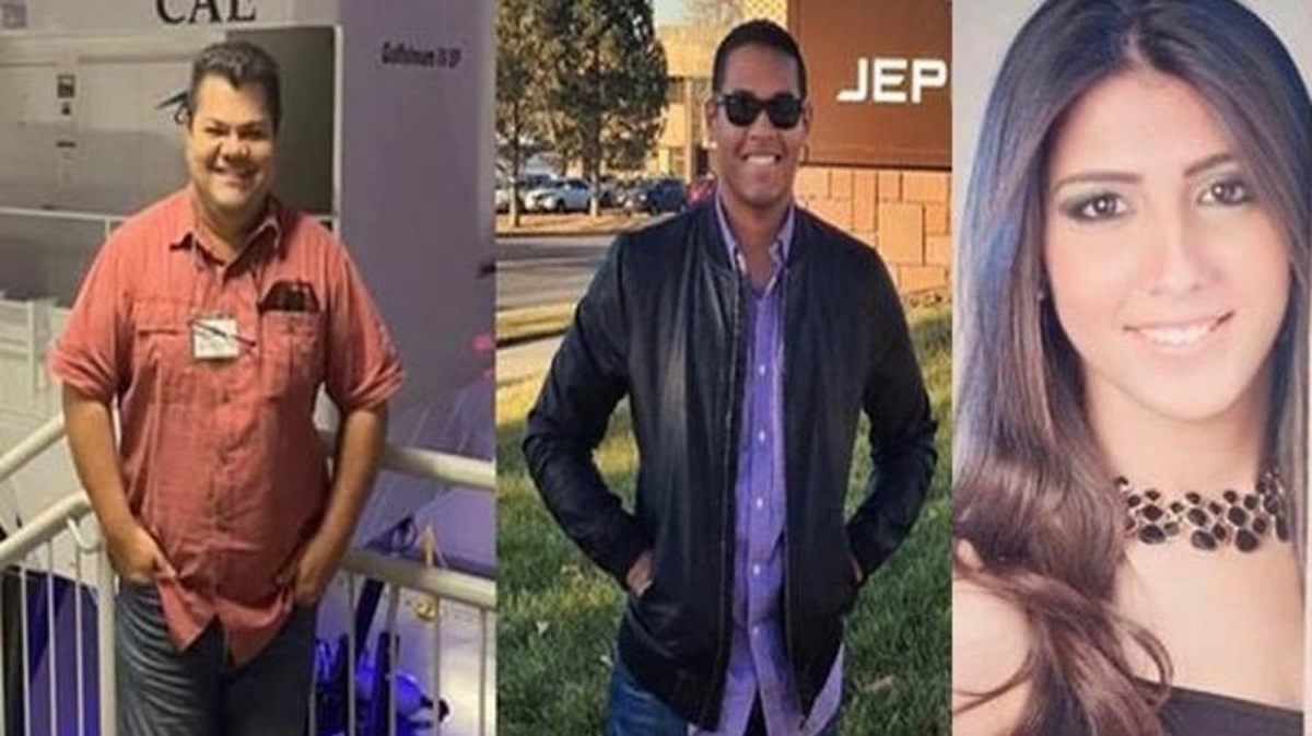 Luis Alberto Eljuri Tancredi, de 47 a&ntilde;os;&nbsp;Victor Emilio Herrera, de 32 a&ntilde;os, y&nbsp;Ver&oacute;nica Estrella, de 26.