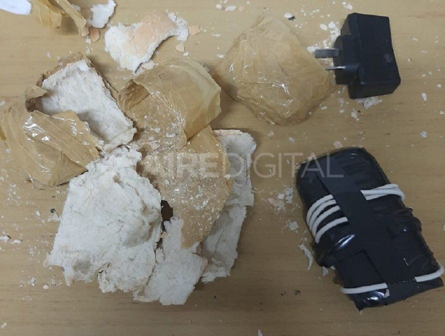 El celular dentro del pan