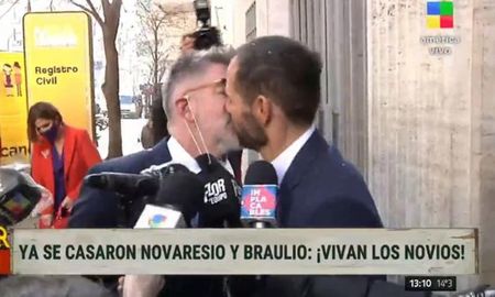 Luis Novaresio más enamorado que nunca: dio el sí con Braulio. Luis Novaresio más enamorado que nunca: dio el sí con Braulio.