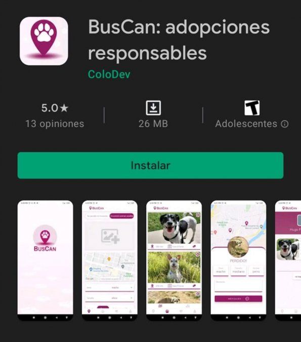 La app está disponible en Android.