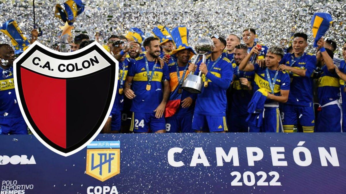 El Club Atlético Colón saludó en redes sociales al Club Atlético Boca Juniors por la obtención de la Copa de la Liga.