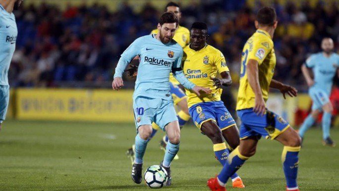 Jonathan Calleri amargó la tarde de Messi y el Barcelona