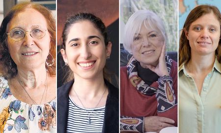Alicia Dickenstein, Sonia Botta, Gloria Dubner y Clara OFarrell. Alicia Dickenstein, Sonia Botta, Gloria Dubner y Clara OFarrell.
