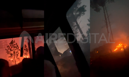 Un grupo de santafesinos fue rescatado cuando descendía el Cerro Champaquí en medio de los incendios. Un grupo de santafesinos fue rescatado cuando descendía el Cerro Champaquí en medio de los incendios.